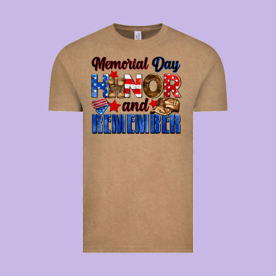 Memorial Day Honor And Remember Vintage Tee Designed By Neo Western