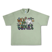 Oil Green let's go ghouls Urban Heavy Tee - CowhideDigitalArt