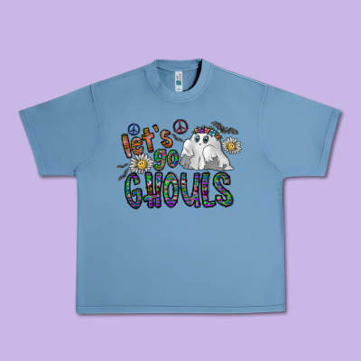 Let's Go Ghouls Urban Heavy Tee Designed By Cowhidedigitalart