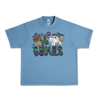 Pebble Blue let's go ghouls Urban Heavy Tee - CowhideDigitalArt