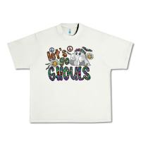 Pistachio let's go ghouls Urban Heavy Tee - CowhideDigitalArt