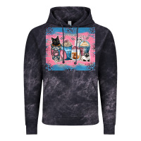 Cloud Black cat coffee cups Vintage Hoodie - Zillion Design Studio