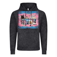 Vintage Black cat coffee cups Vintage Hoodie - Zillion Design Studio