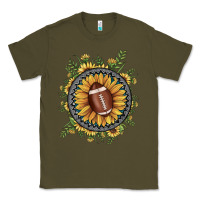 Army Green football gemstone sunflower Classic Tee - JahusDesignShop