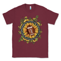 Burgundy football gemstone sunflower Classic Tee - JahusDesignShop