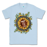 Dusty Blue football gemstone sunflower Classic Tee - JahusDesignShop