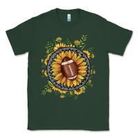 Sports Green football gemstone sunflower Classic Tee - JahusDesignShop