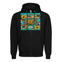 Black world's best mom sunflower leopard cowhide Zipper Hoodie - Artiststas