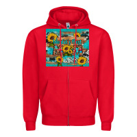 Red world's best mom sunflower leopard cowhide Zipper Hoodie - Artiststas