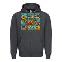 Smoke world's best mom sunflower leopard cowhide Zipper Hoodie - Artiststas