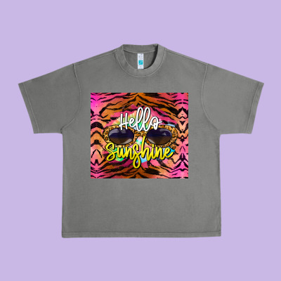 Hello Sunshine Urban Heavy Tee Designed By Barkaloodesign