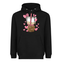 Black valentine coffee lover Heavyweight Hoodie - MaliasSmallBusiness