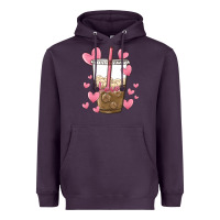 Plum valentine coffee lover Heavyweight Hoodie - MaliasSmallBusiness