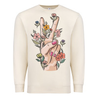 Sandshell hand peace sign Premium Sweatshirt - MaliasSmallBusiness