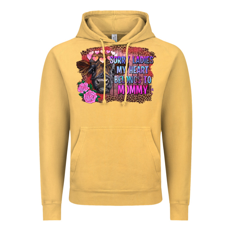 Sorry Ladies My Heart Belongs To Mommy Highland Calf Vintage Hoodie by RanaPortraitStore | Teevron