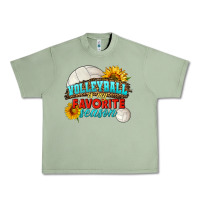 Oil Green volleyball is my favorite season Urban Heavy Tee - HRA Design Shop