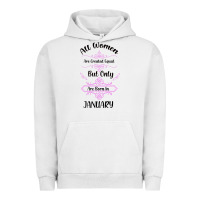 Pigment Lunar Rock all women are created equal but only the smartest are born in january Urban Hoodie - Bettercallsaul