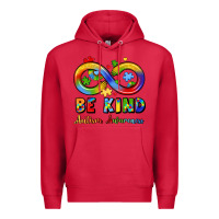 Cardinal be kind autism awareness infinity symbol Premium Hoodie - LillyAllenDesigns