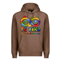 Chestnut be kind autism awareness infinity symbol Premium Hoodie - LillyAllenDesigns