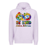 Lilac be kind autism awareness infinity symbol Premium Hoodie - LillyAllenDesigns