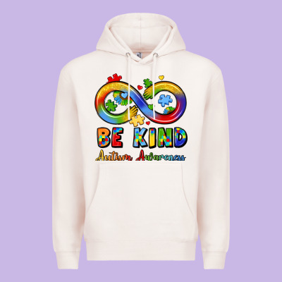 Be Kind Autism Awareness Infinity Symbol Premium Hoodie Designed By Lillyallendesigns