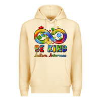Pina Colada be kind autism awareness infinity symbol Premium Hoodie - LillyAllenDesigns