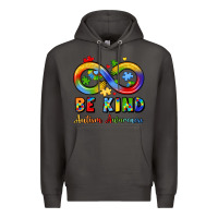 Smoke be kind autism awareness infinity symbol Premium Hoodie - LillyAllenDesigns