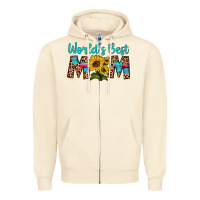 Sandshell world's best mom sunflower Zipper Hoodie - Artiststas
