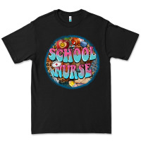 Black western groovy school nurse Premium Tee - BarkalooDesign