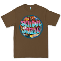 Cacao western groovy school nurse Premium Tee - BarkalooDesign