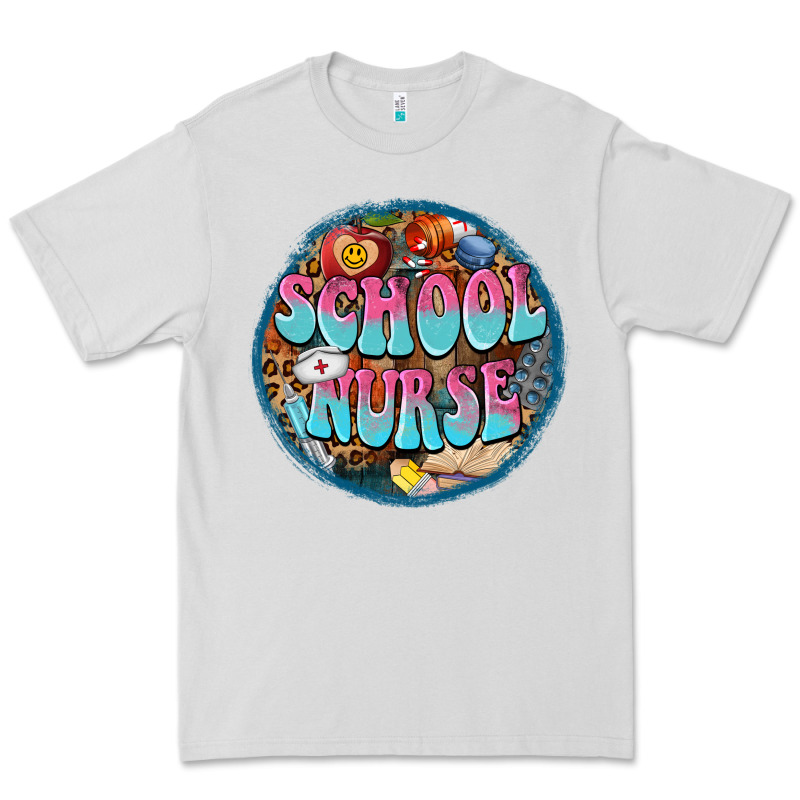Western Groovy School Nurse Premium Tee by BarkalooDesign | Teevron