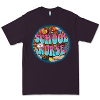 Plum western groovy school nurse Premium Tee - BarkalooDesign
