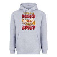 Heather Grey i like my books extra spicy Heavyweight Hoodie - MaliasSmallBusiness