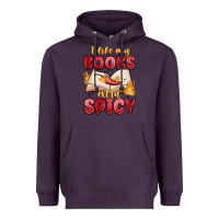 Plum i like my books extra spicy Heavyweight Hoodie - MaliasSmallBusiness