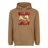 Toasted Coconut i like my books extra spicy Heavyweight Hoodie - MaliasSmallBusiness