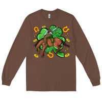 Chestnut cowboy with shamrock Long Sleeve Tee - Artiststas