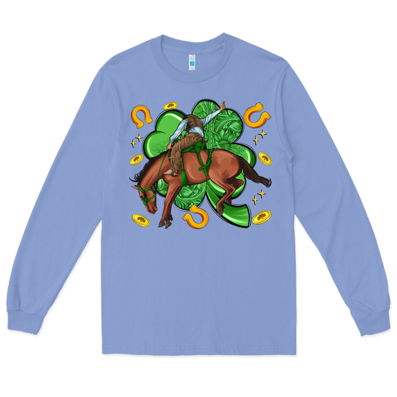Cowboy With Shamrock Long Sleeve Tee by Artiststas | Teevron