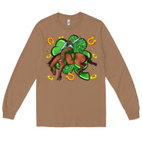 Toasted Coconut cowboy with shamrock Long Sleeve Tee - Artiststas