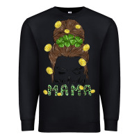 Black one lucky mama Premium Sweatshirt - MaliasSmallBusiness