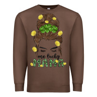 Chestnut one lucky mama Premium Sweatshirt - MaliasSmallBusiness