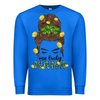 True Royal one lucky mama Premium Sweatshirt - MaliasSmallBusiness