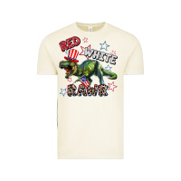Vintage Arctic Red white rawr 4th of July Vintage Tee - CowGirlArtShop