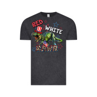 Vintage Black Red white rawr 4th of July Vintage Tee - CowGirlArtShop