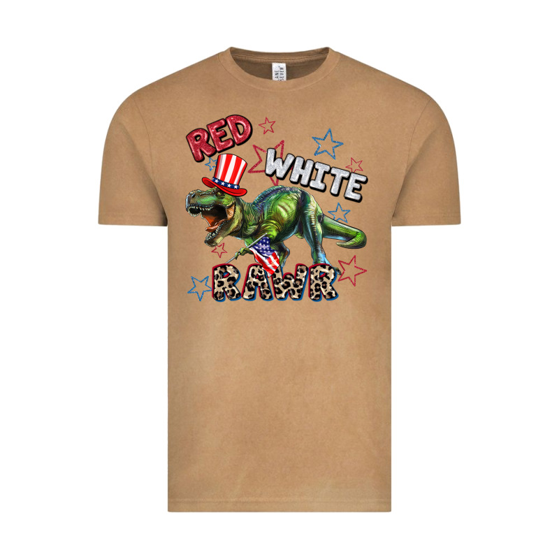 Red White Rawr 4th Of July Vintage Tee by CowGirlArtShop | Teevron