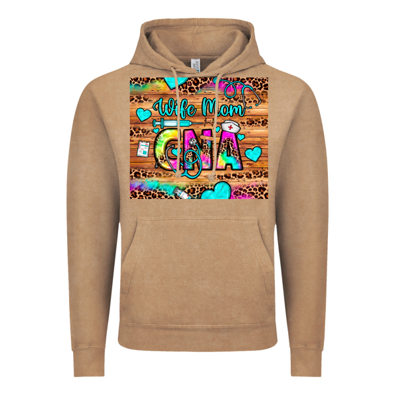 Wife Mom Cna Vintage Hoodie by JahusDesignShop | Teevron