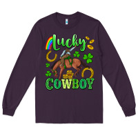 Plum lucky cowboy Long Sleeve Tee - Artiststas