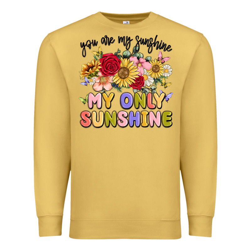 You Are My Sunshine My Only Sunshine Premium Sweatshirt by MaliasSmallBusiness | Teevron