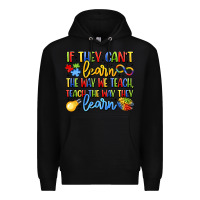 Black if they can't learn the way we teach teach the  wa Premium Hoodie - LillyAllenDesigns