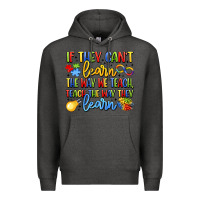 Charcoal Heather if they can't learn the way we teach teach the  wa Premium Hoodie - LillyAllenDesigns