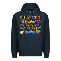 Navy if they can't learn the way we teach teach the  wa Premium Hoodie - LillyAllenDesigns